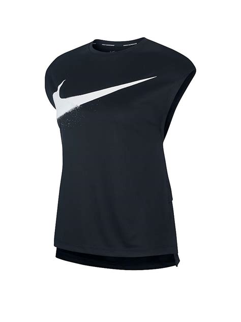 nike laufshirt damen schwarz m|Nike Dri.